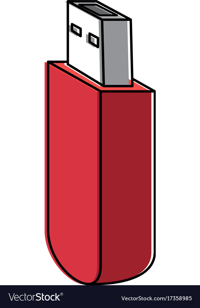 Usb memory isolated icon