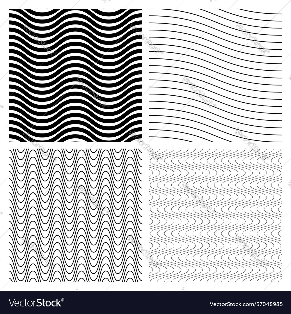 Wavy waving sine lines pattern background