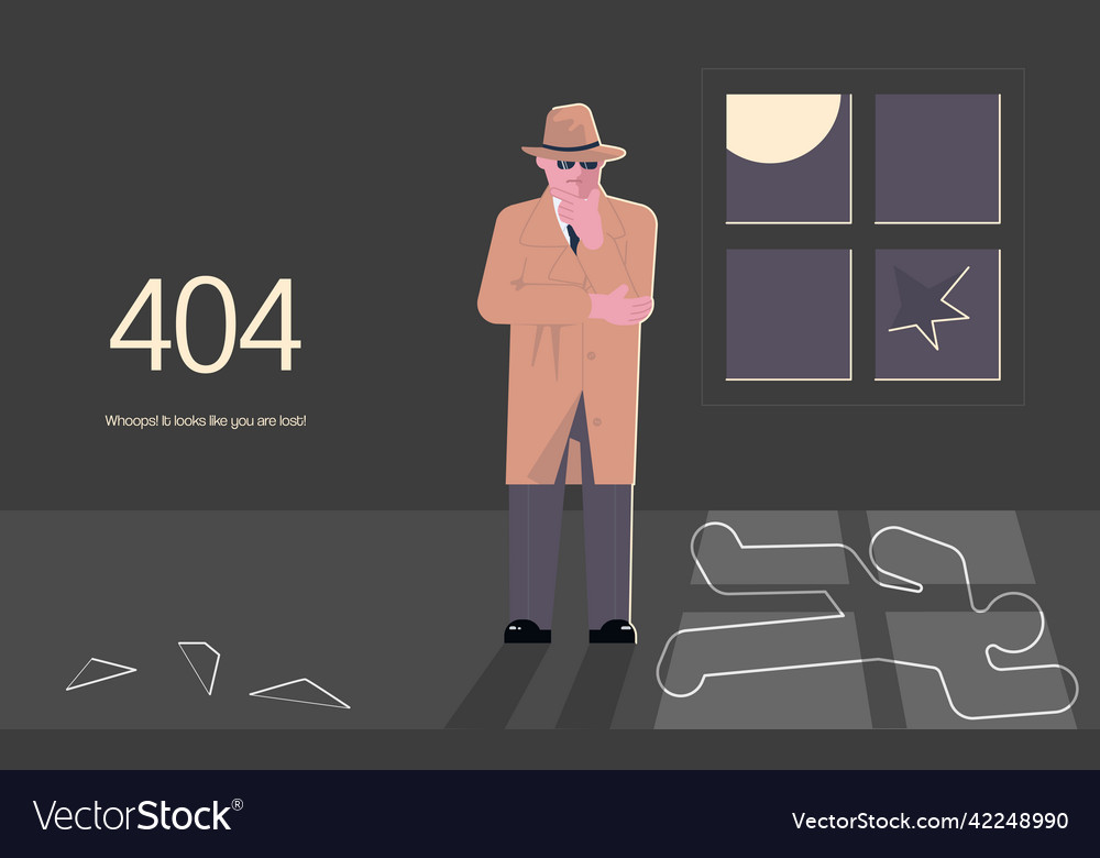 404 error not found web page Vector Image 404 error not found web page