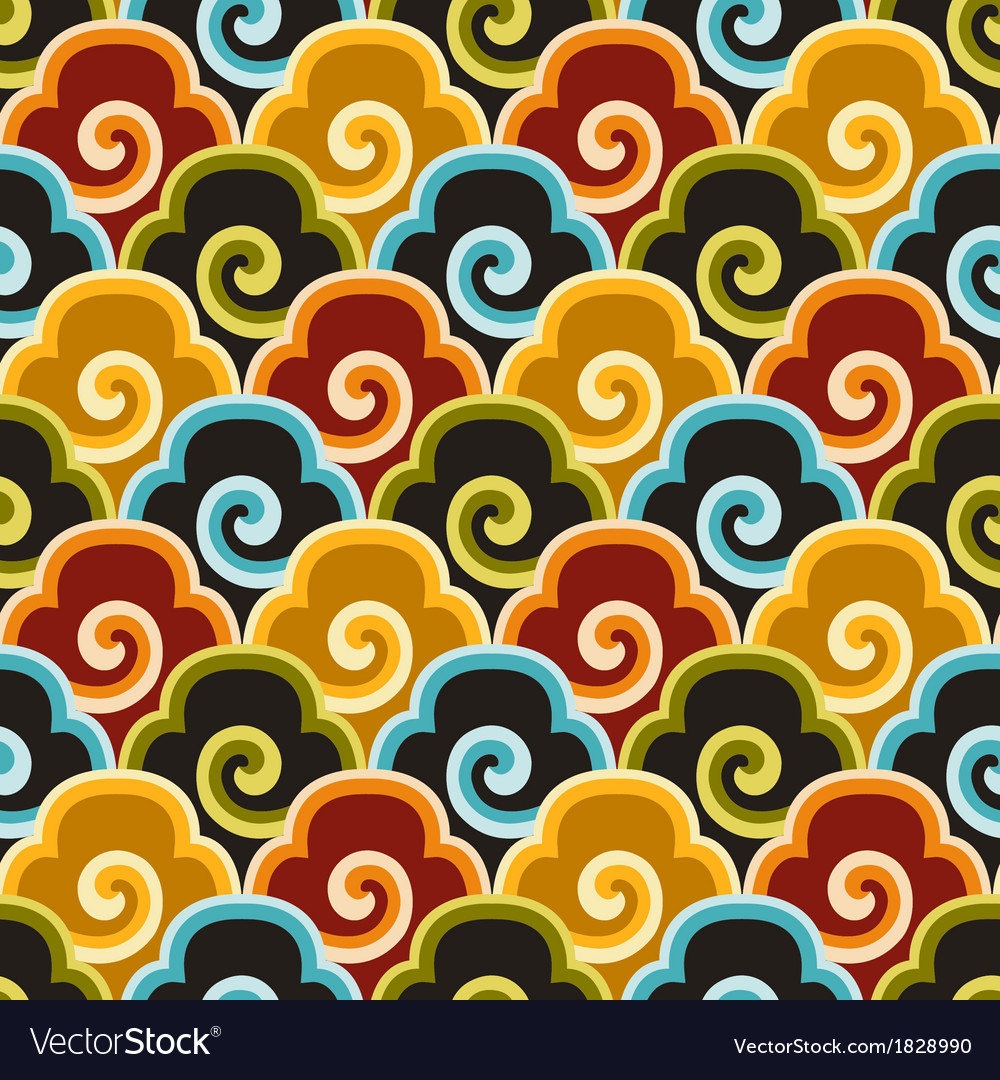Chinese Cloud Pattern Fabric