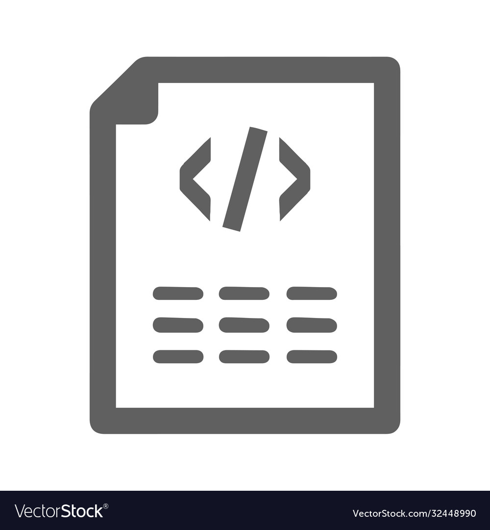 Coding gray html code icon