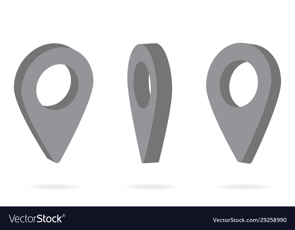 Gps pointer on map image vector image Gps pointer on map image