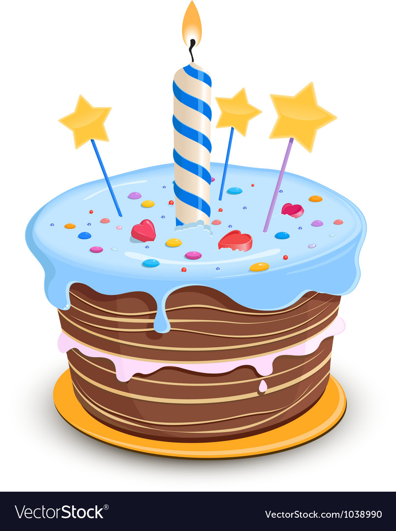 Birthday Cake Vector Illustration 24706438 Vector Art at Vecteezy