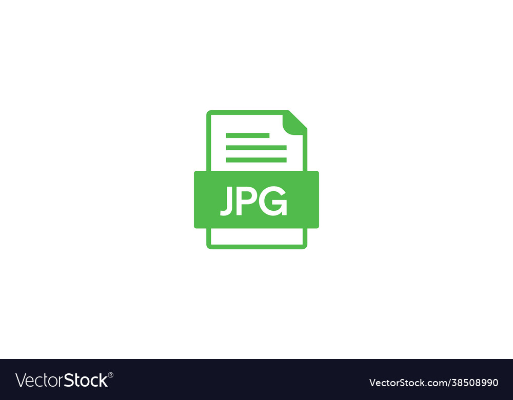 Jpeg file document icon vector image Jpeg file document icon