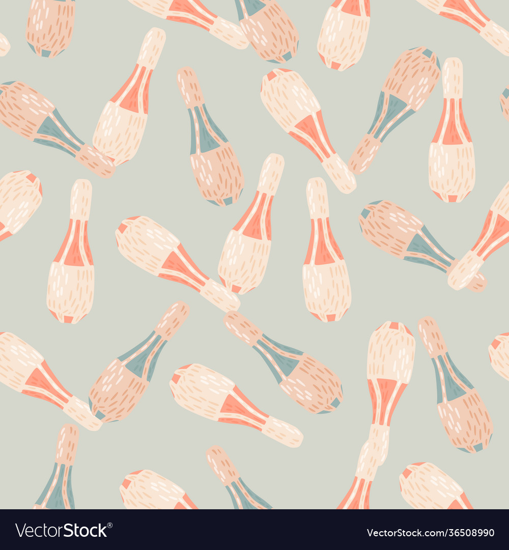 Light tones seamless doodle pattern with random vector image Light tones seamless doodle pattern with random
