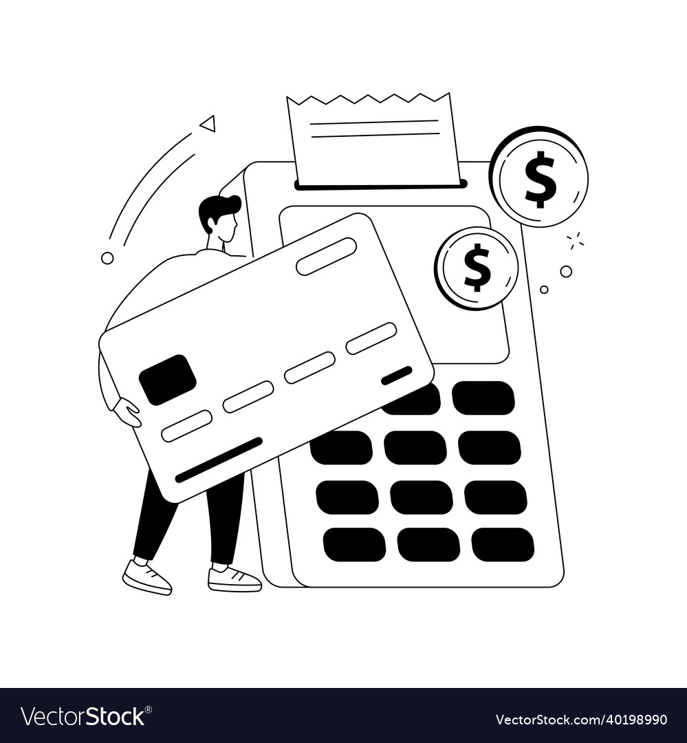 Payment processing abstract concept