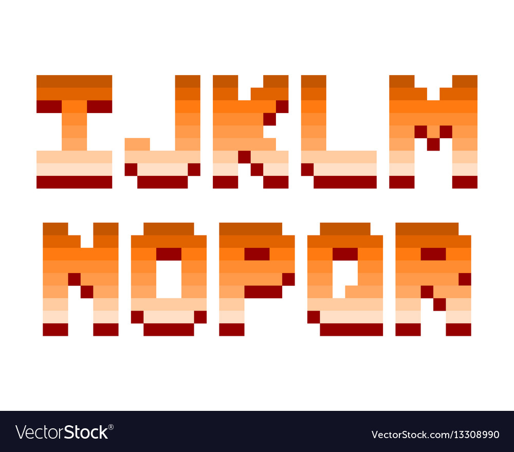 Pixel retro Schrift Computerspiel Design