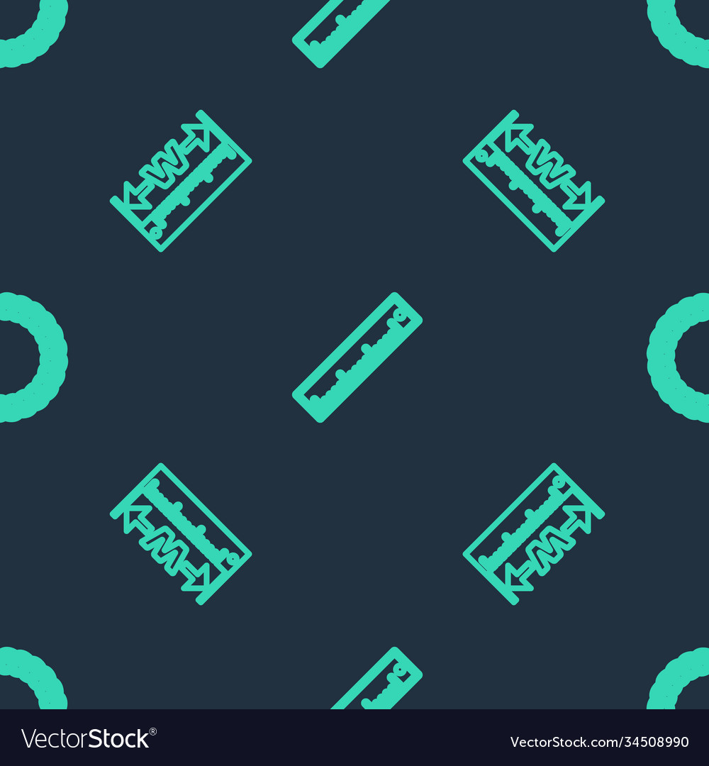 Set line ruler measuring height and length vector image Set line ruler measuring height and length