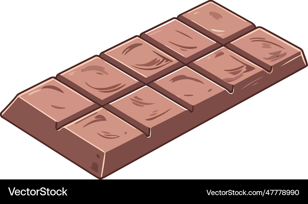 Stack of chocolate bars unhealthy meal backdrop Vector Image