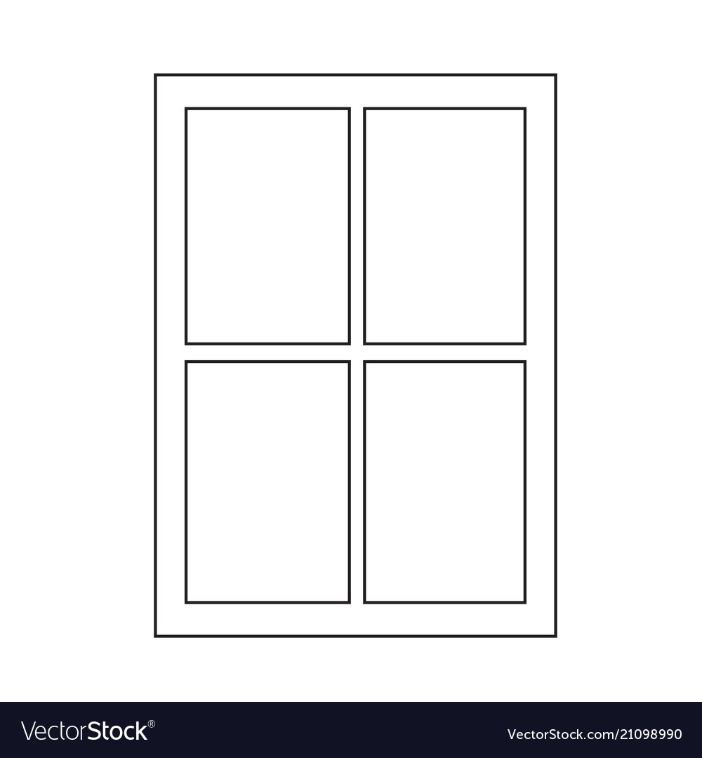 Window icon Royalty Free Vector Image - VectorStock