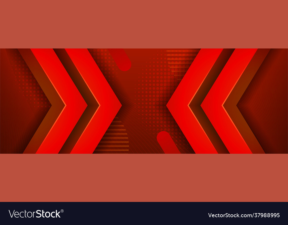 Abstract Red Geometric Background