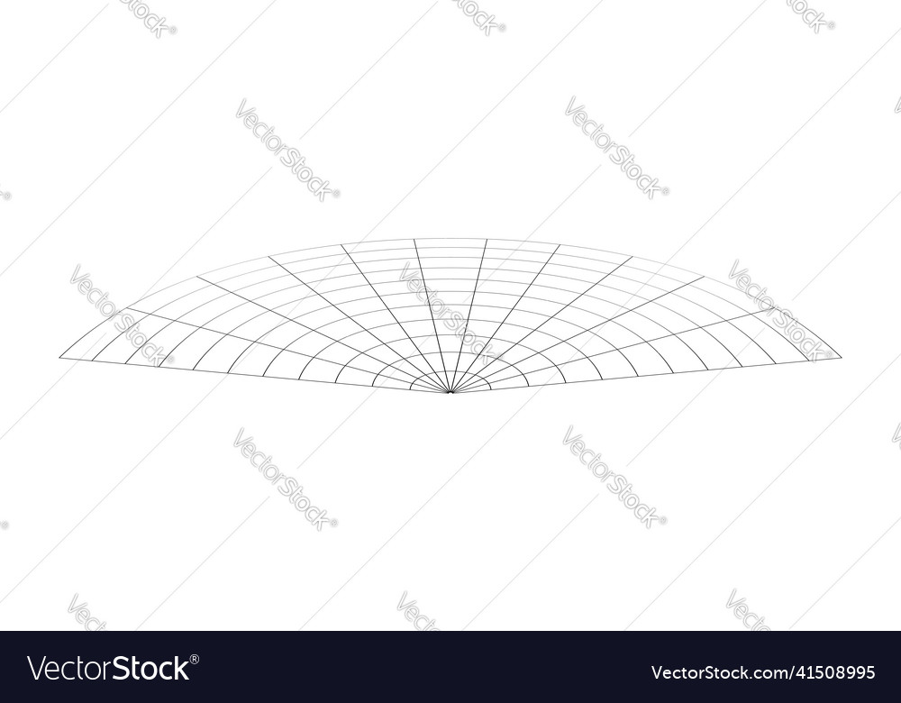 Graticule grid mesh plane with deform distortion