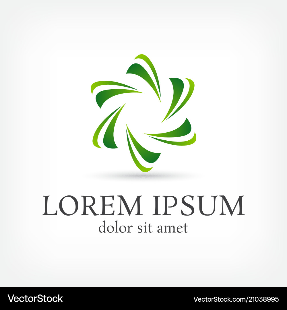 Green Hexagon Star Unity Abstract Logo Design Temp