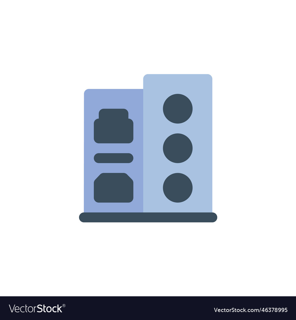 Input output port icon computer component