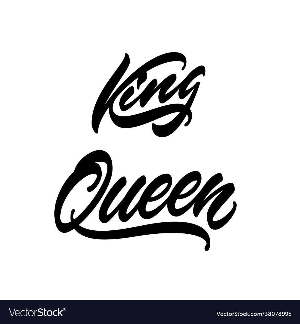 King and queen Royalty Free Vector Image - VectorStock