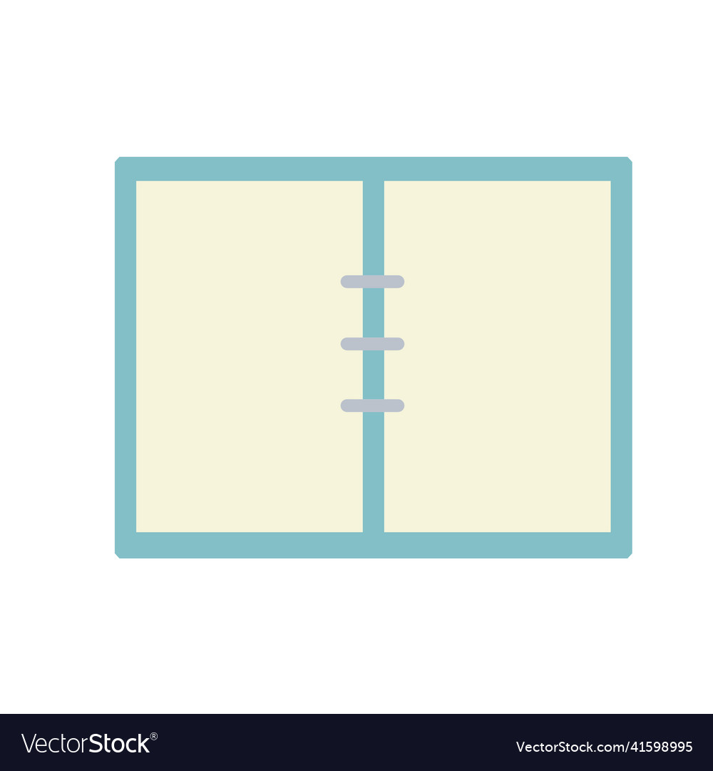 Notepad open notebook for writing Vector Image Notepad open notebook for writing