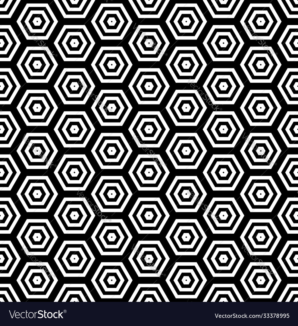 Seamless hexagons pattern