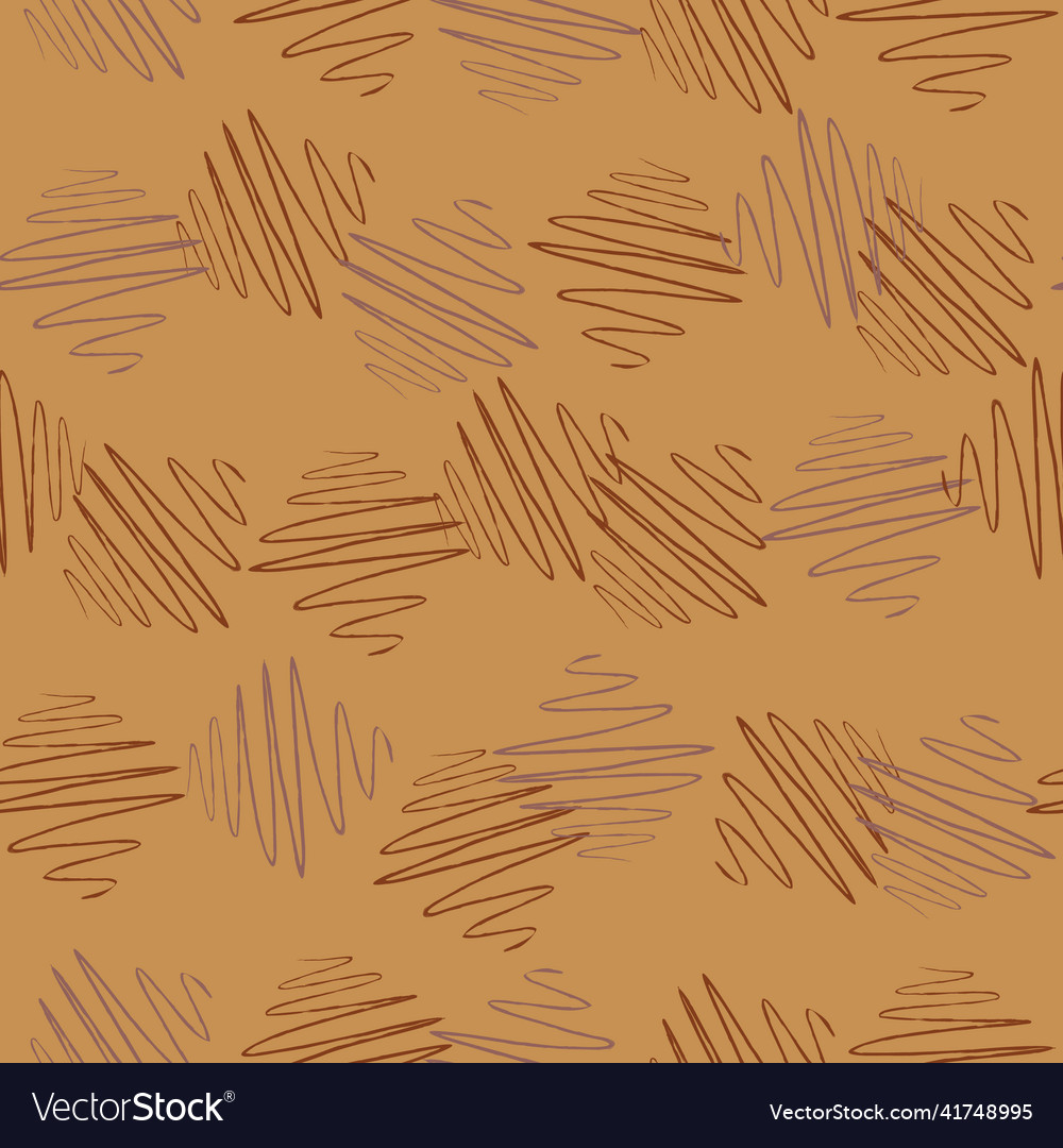 Soundwave seamless pattern curve waves background vector image Soundwave seamless pattern curve waves background