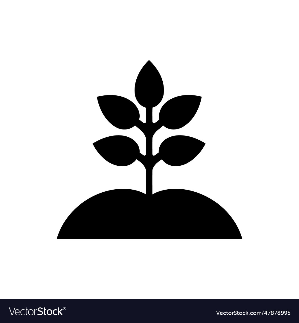 Tree plantation icon Royalty Free Vector Image