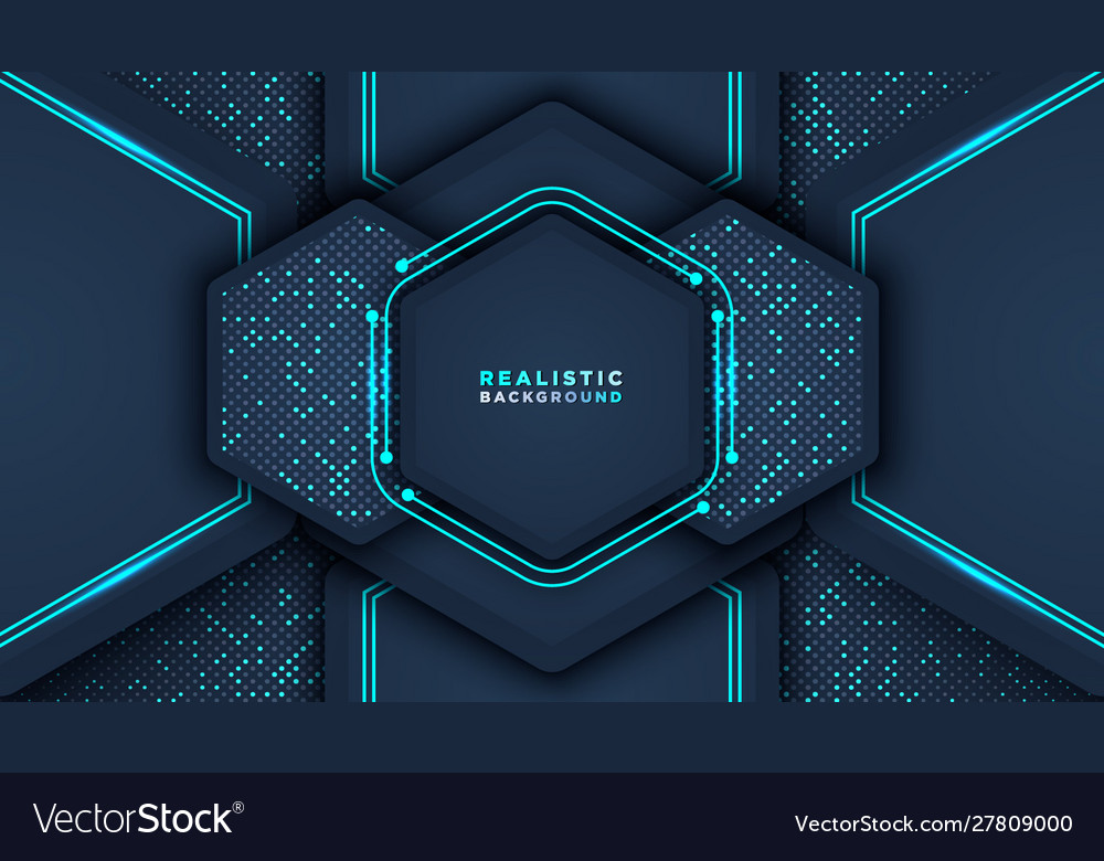 Dark abstract background with overlap layers vector image Dark abstract background with overlap layers