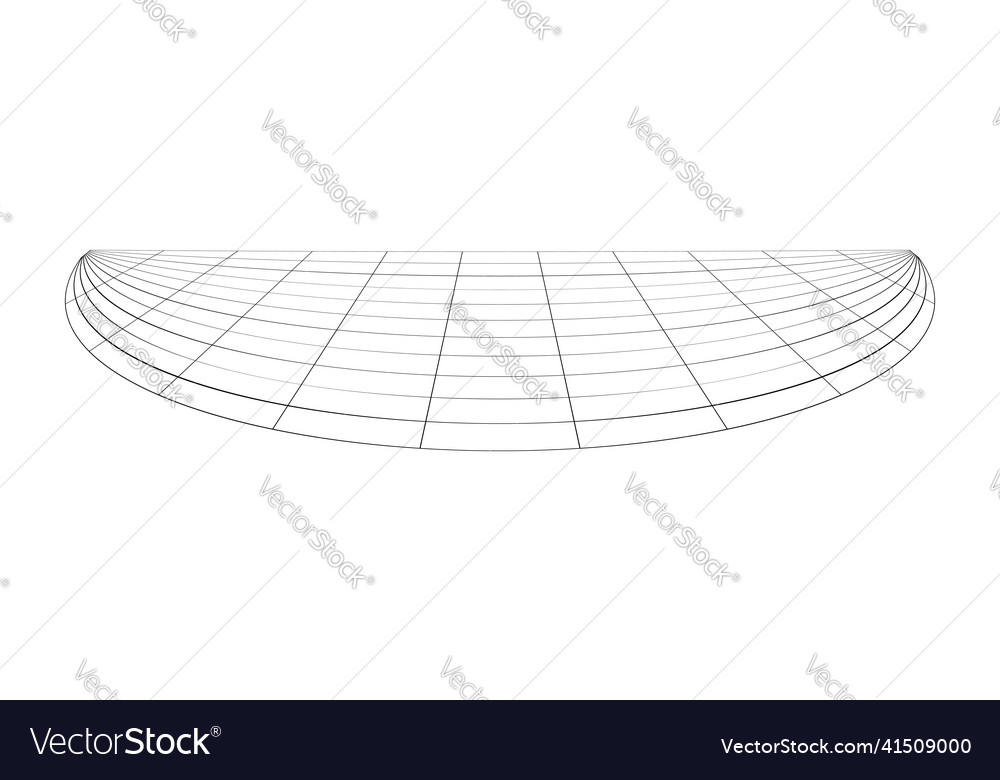 Graticule grid mesh plane with deform distortion Vector Image Graticule grid mesh plane with deform distortion