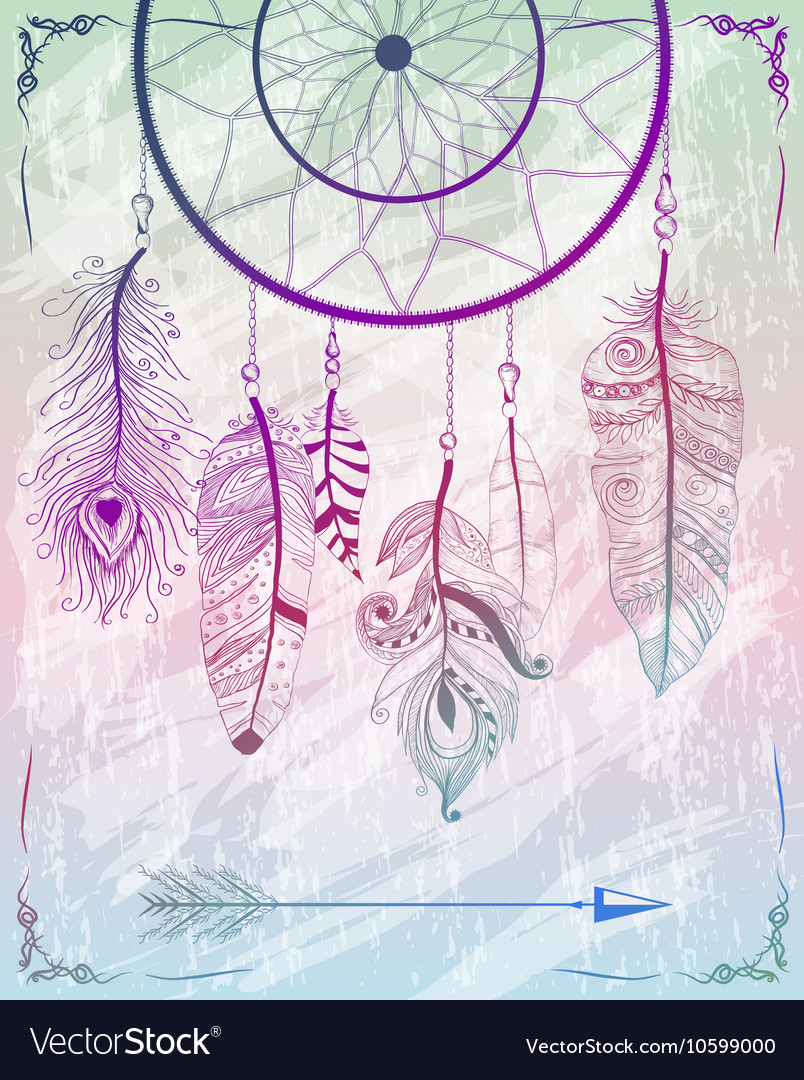 Native american indian dream catcher Royalty Free Vector