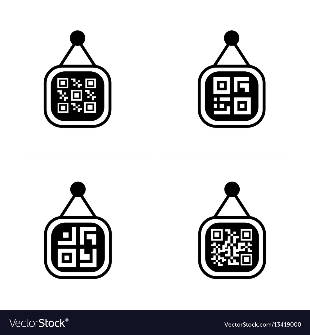 Qr-Code auf Preislabel-Symbol