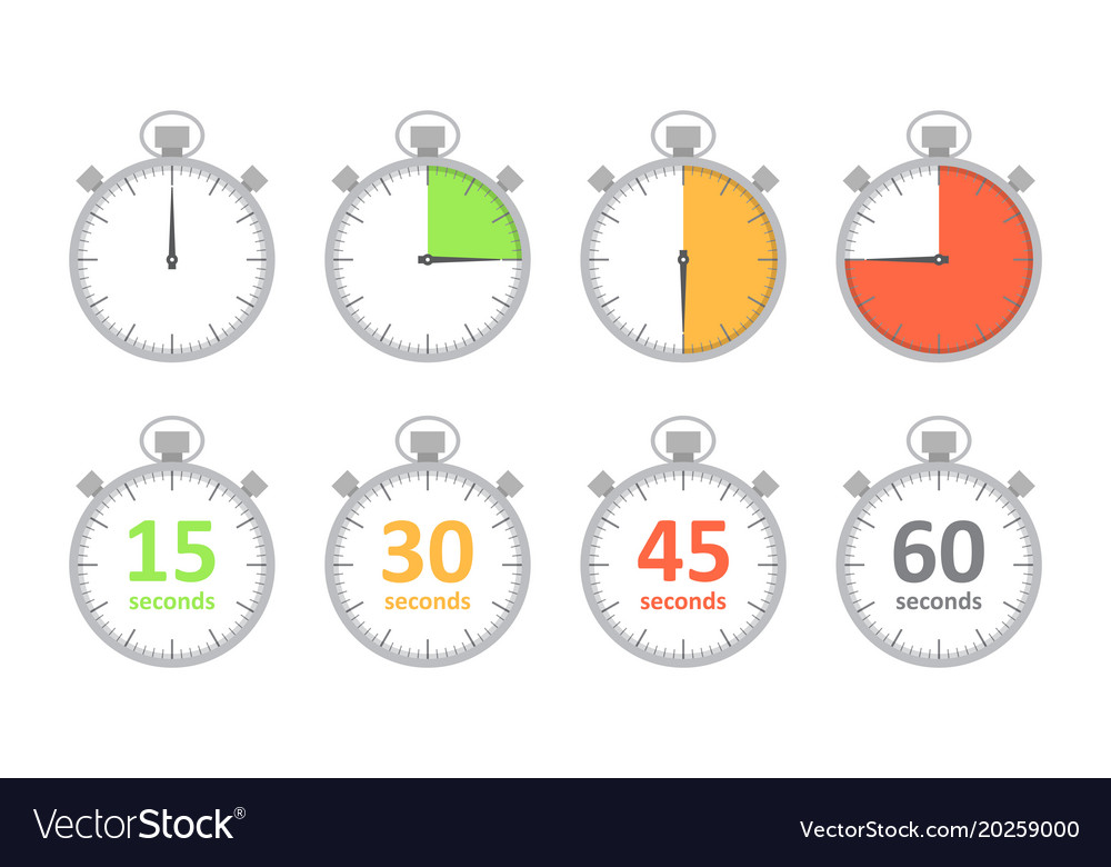 Set of Simple Timer Icons