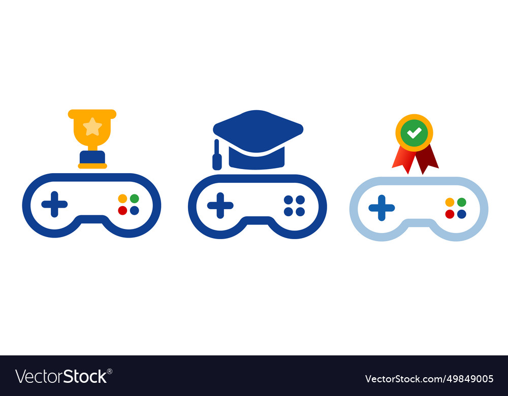 Gamification icon interactive engaging education