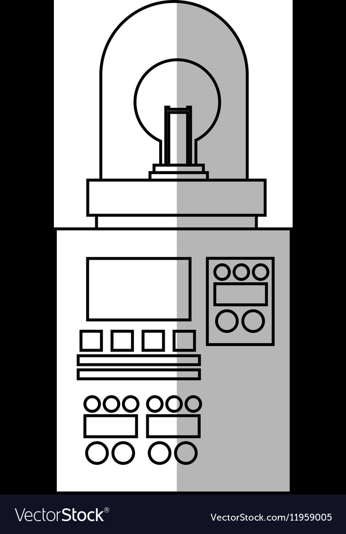 Isolated robot with light bulb design