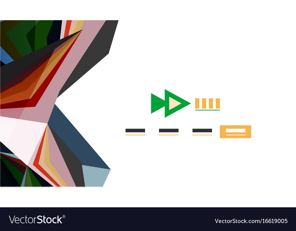 Modern triangle presentation template