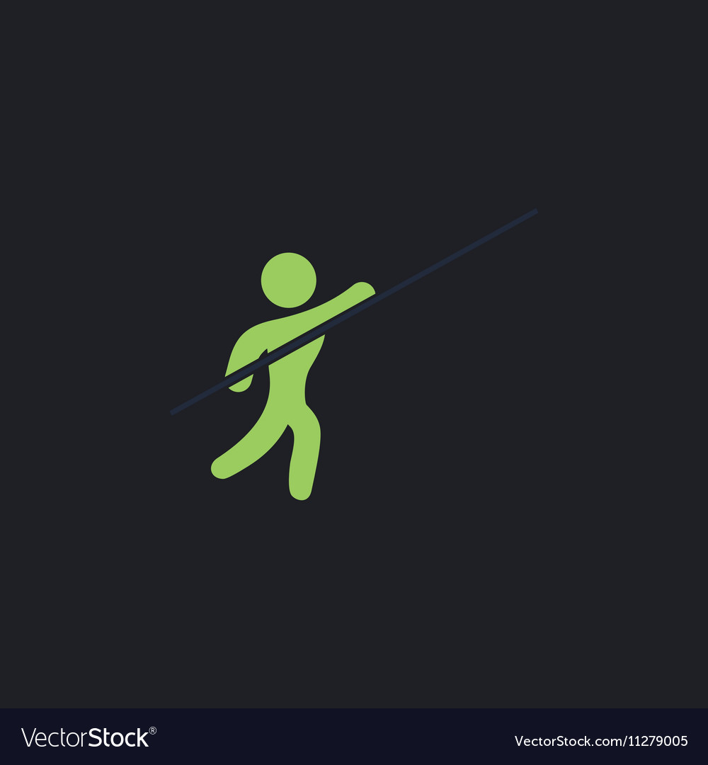 Pole vault computer symbol
