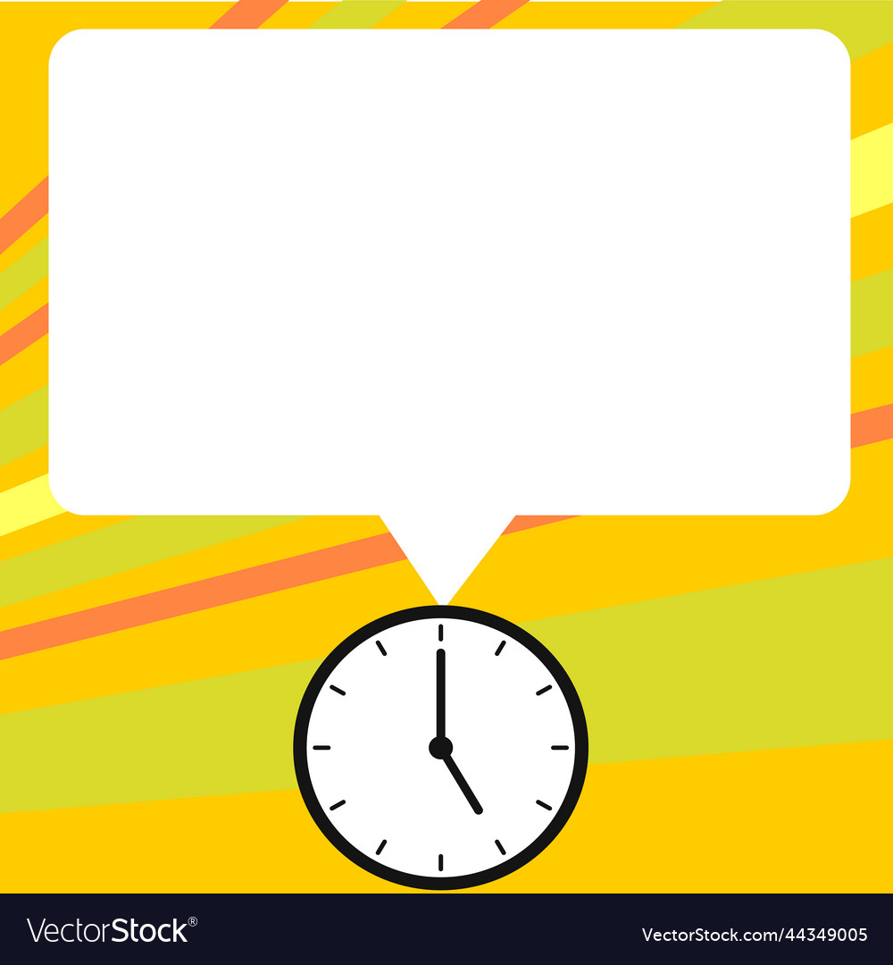 Presenter with conversation bubble showing new vector image Presenter with conversation bubble showing new