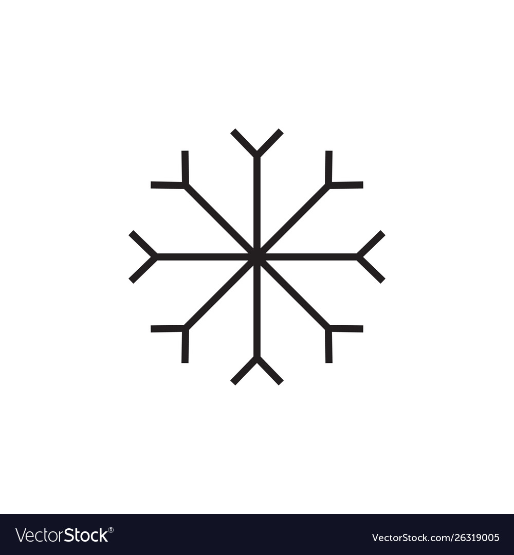 Snowflake icon graphic design template