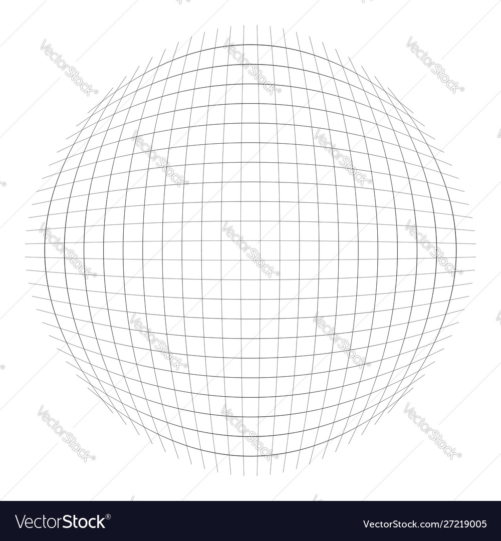 Thin lines globe sphere lattice grating pattern