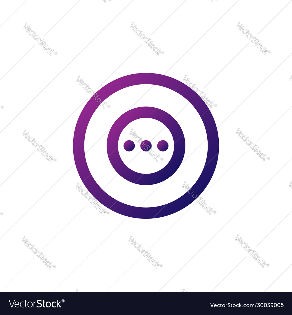 Three dots menu icon perfect for multimedia vector image