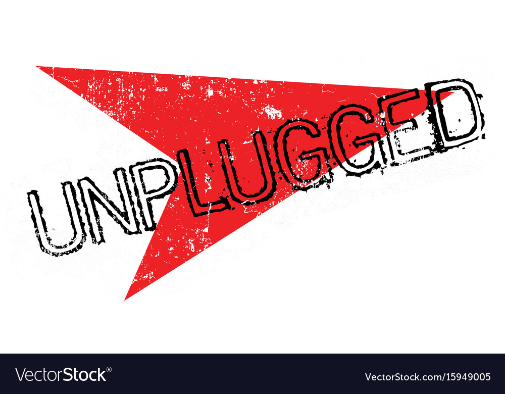 Unplugged rubber stamp