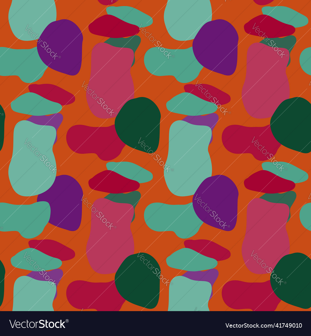 Doodle circle shape seamless pattern abstract vector image Doodle circle shape seamless pattern abstract
