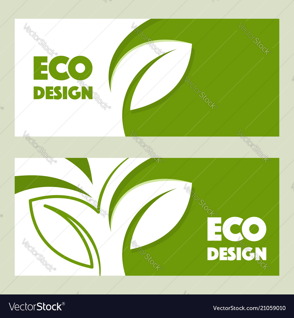 Eco Design abstrakte Web-Banner