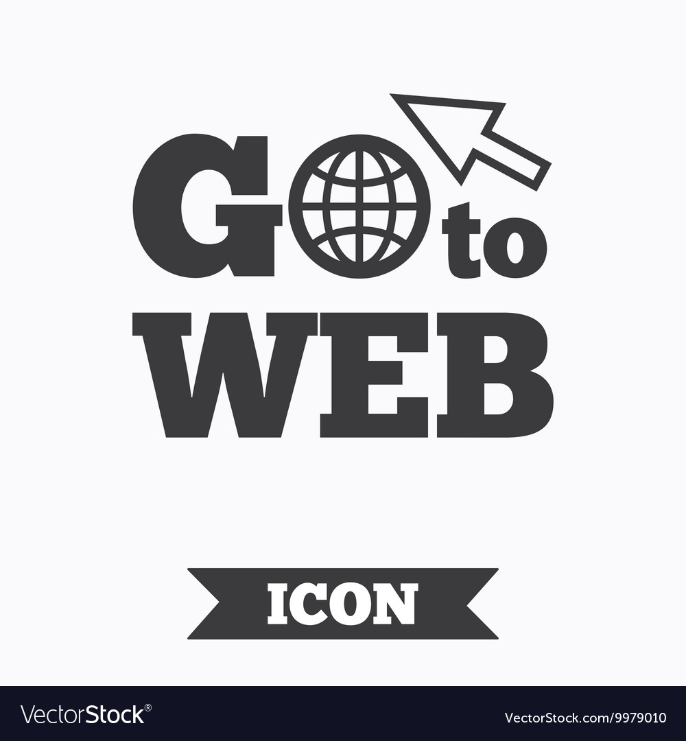 Go to web icon internet access symbol