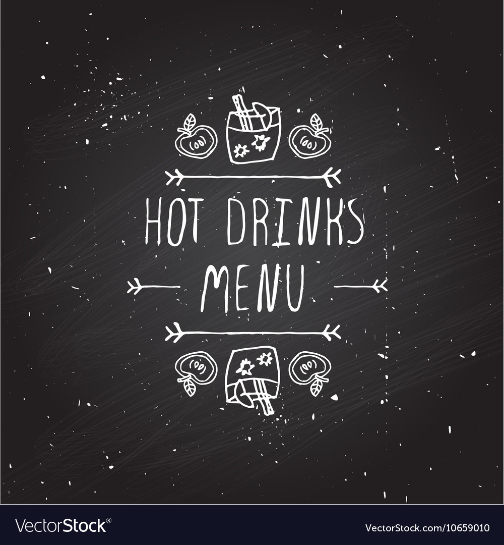 Handdrawn autumn element with text
