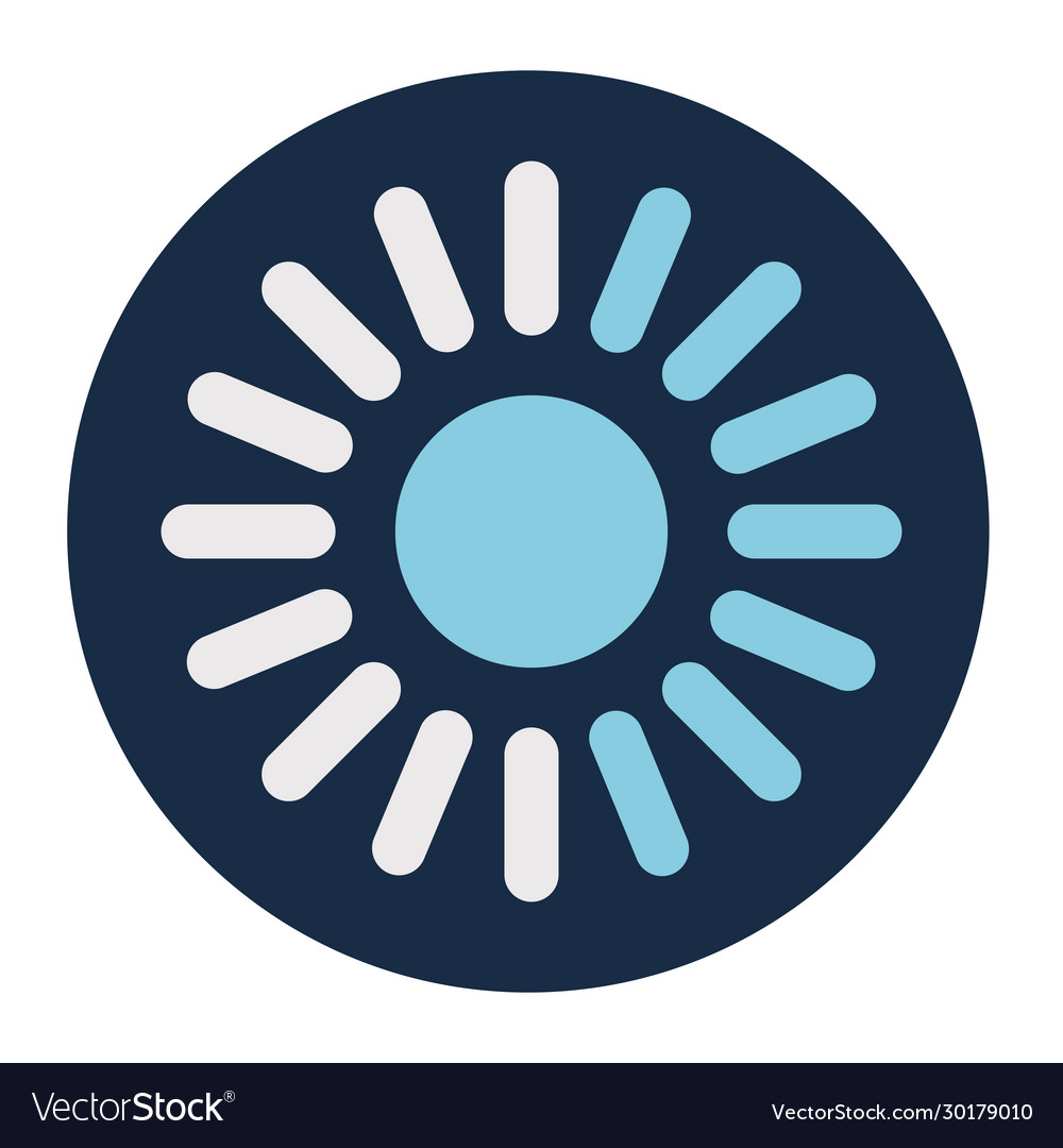 Lines loading circle block style icon