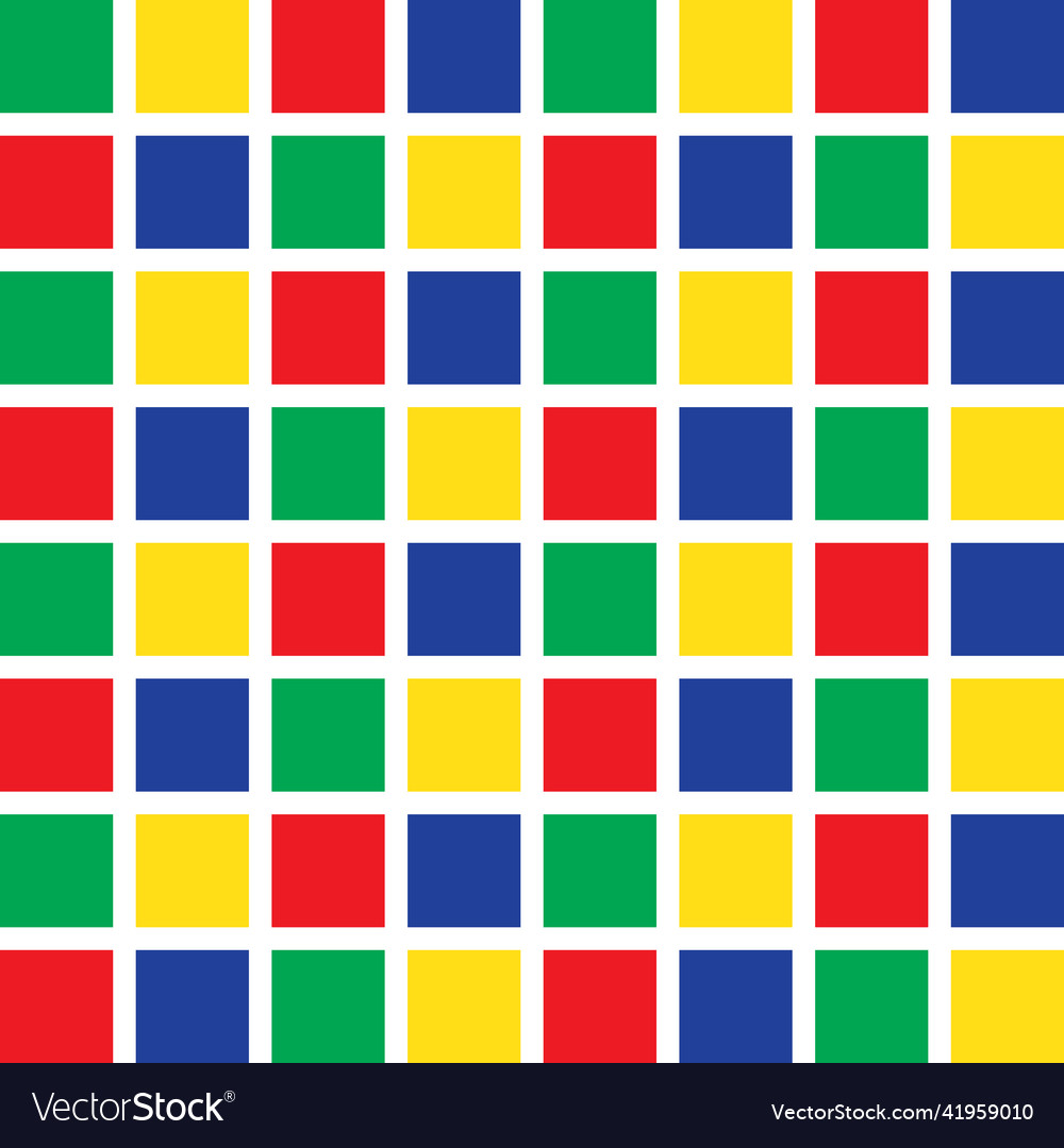 Seamless pattern tiles with colorful cubes vector image Seamless pattern tiles with colorful cubes