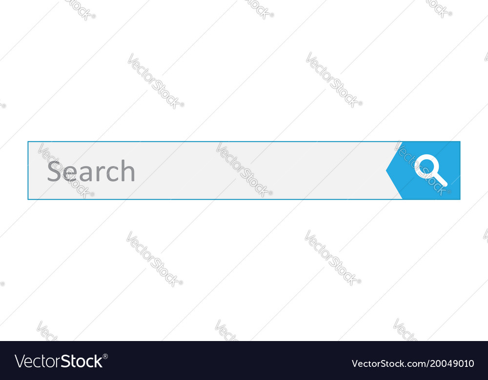 Search bar field interface element with