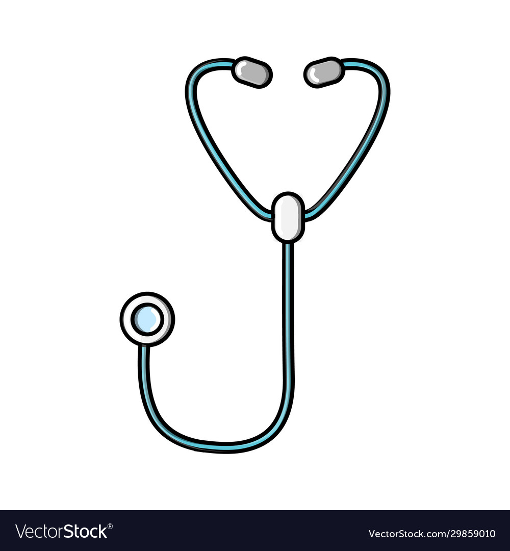 Stethoscope phonendoscope medical Royalty Free Vector Image