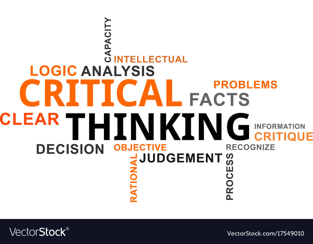 critical thinking word cloud