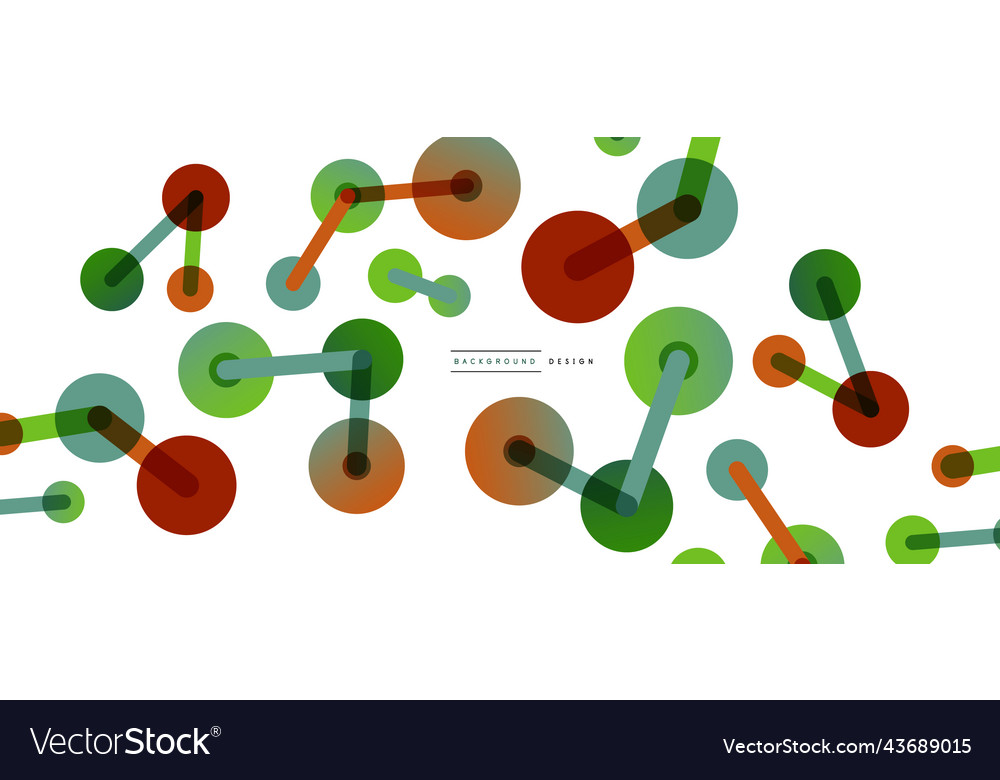 Abstract background round dots connected by lines vector image Abstract background round dots connected by lines