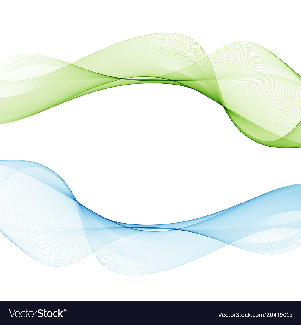 Abstract wave background blue and green Royalty Free Vector