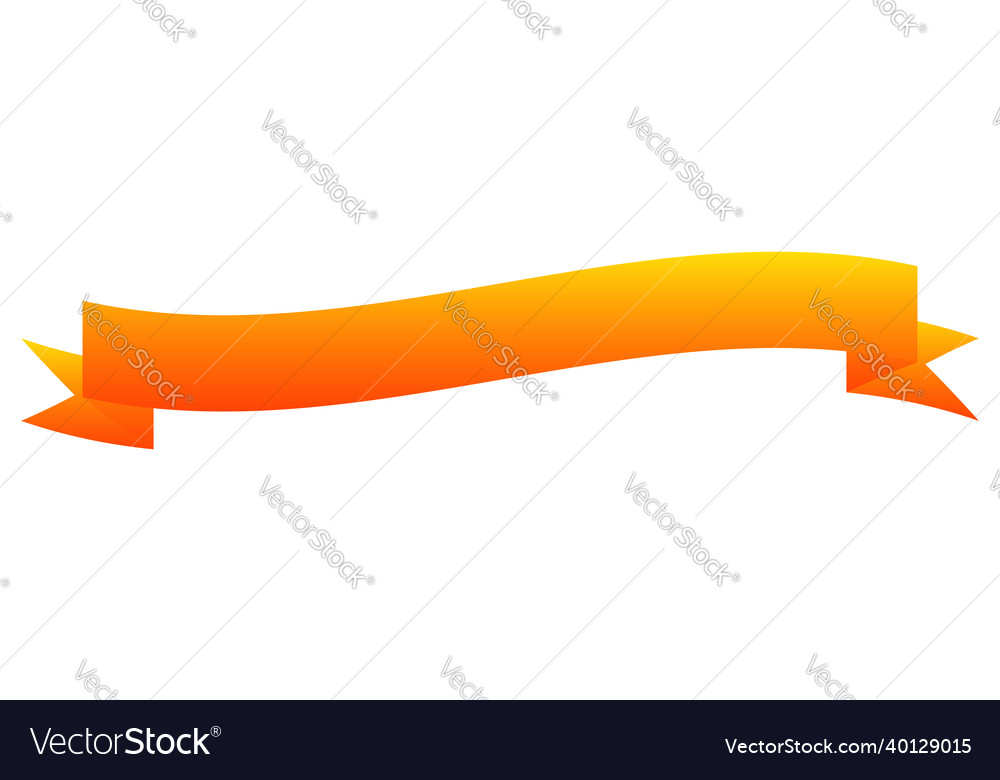 Banner ribbon horizontal shape design element