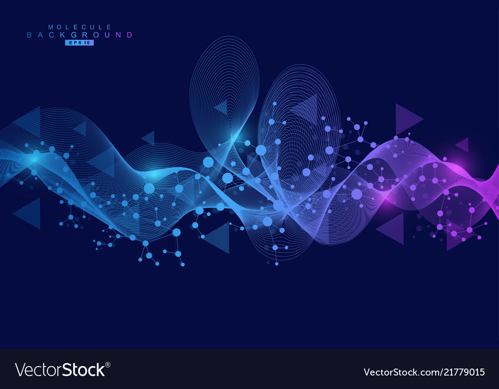 Big data visualization background modern vector image Big data visualization background modern